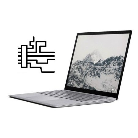 Remplacement carte mère Microsoft Surface Laptop 13.5" Core i5, RAM 4 Go, SSD 128 Go