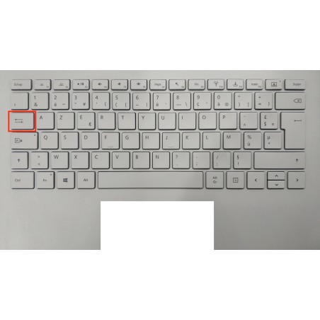 Touche de Remplacement "Tab" pour Clavier français Microsoft Surfacebook (articulation offerte) Type 1