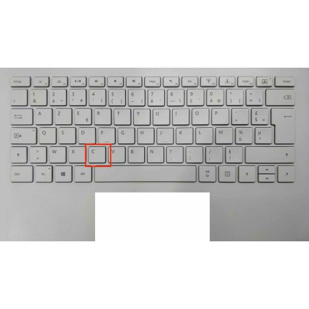 Touche de Remplacement "C" pour Clavier français Microsoft Surfacebook (articulation offerte) Type 1