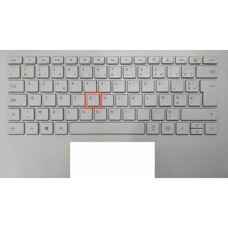 Touche de Remplacement "G" pour Clavier français Microsoft Surfacebook (articulation offerte) Type 1