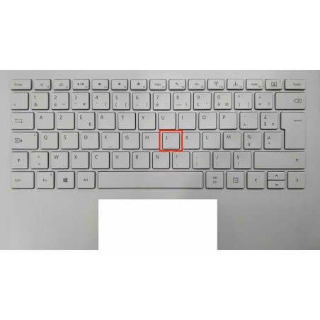 Touche de Remplacement "J" pour Clavier français Microsoft Surfacebook (articulation offerte) Type 1