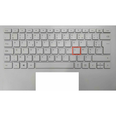 Touche de Remplacement "L" pour Clavier français Microsoft Surfacebook (articulation offerte) Type 1