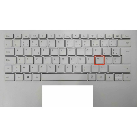 Touche de Remplacement "M" pour Clavier français Microsoft Surfacebook (articulation offerte) Type 1