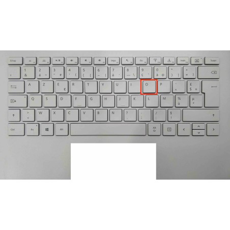 Touche de Remplacement "O" pour Clavier français Microsoft Surfacebook (articulation offerte) Type 1