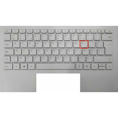 Touche de Remplacement "P" pour Clavier français Microsoft Surfacebook (articulation offerte) Type 1