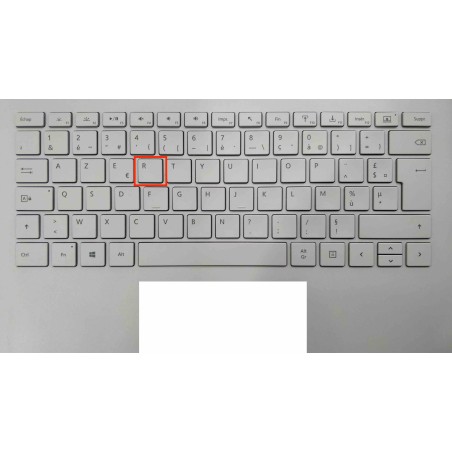 Touche de Remplacement "R" pour Clavier français Microsoft Surfacebook (articulation offerte) Type 1