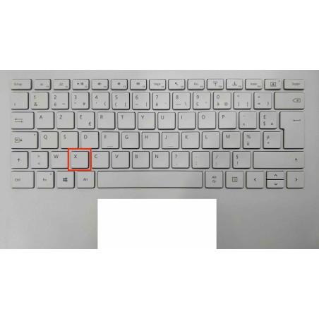 Touche de Remplacement "X" pour Clavier français Microsoft Surfacebook (articulation offerte) Type 1