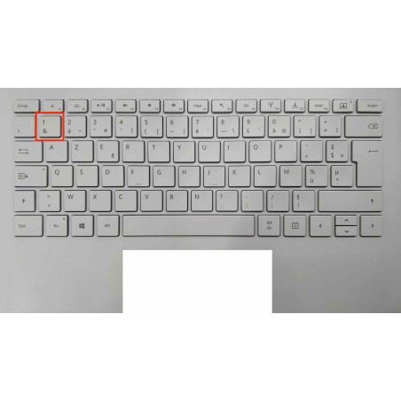 Touche de Remplacement "1" pour Clavier français Microsoft Surfacebook (articulation offerte) Type 1