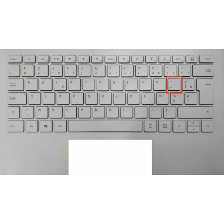 Touche de Remplacement "accent circonflexe" pour Clavier français Microsoft Surfacebook (articulation offerte) Type 1