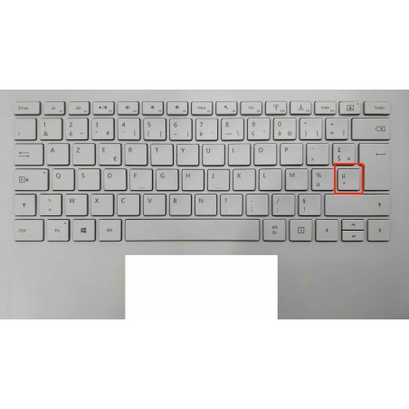 Touche de Remplacement "étoile" pour Clavier français Microsoft Surfacebook (articulation offerte) Type 1