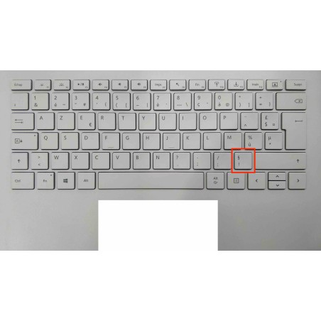 Touche de Remplacement "point interrogation" pour Clavier français Microsoft Surfacebook (articulation offerte) Type 1