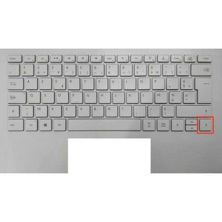 Touche de Remplacement "fleche droite" pour Clavier français Microsoft Surfacebook (articulation offerte) Type 1