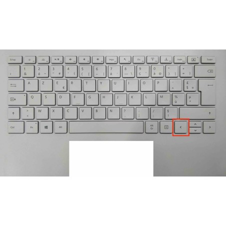 Touche de Remplacement "fleche gauche" pour Clavier français Microsoft Surfacebook (articulation offerte) Type 1